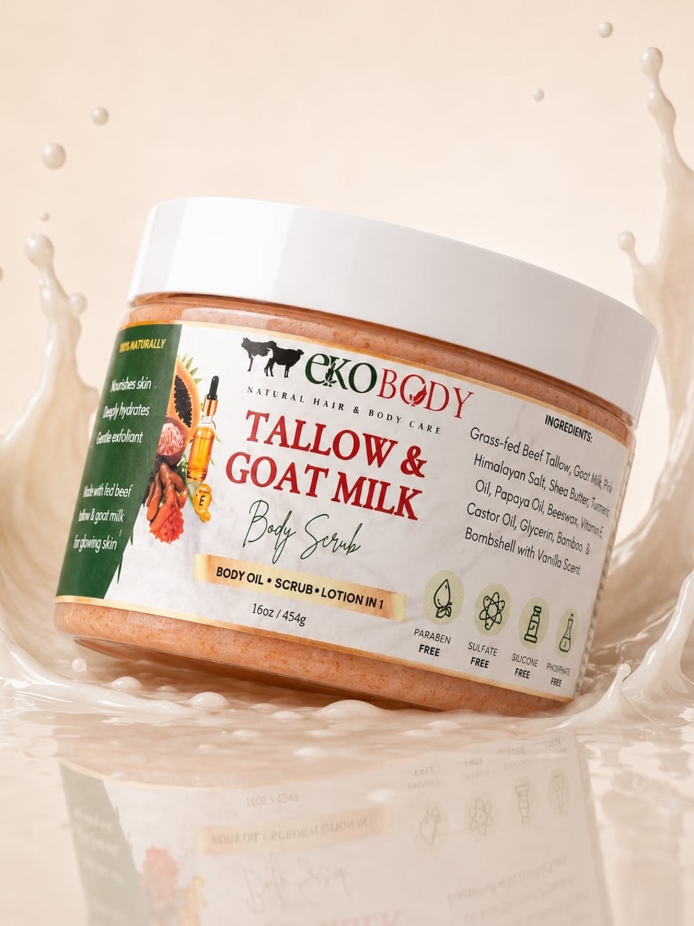 Tallow & Goat Milk Body Scrub